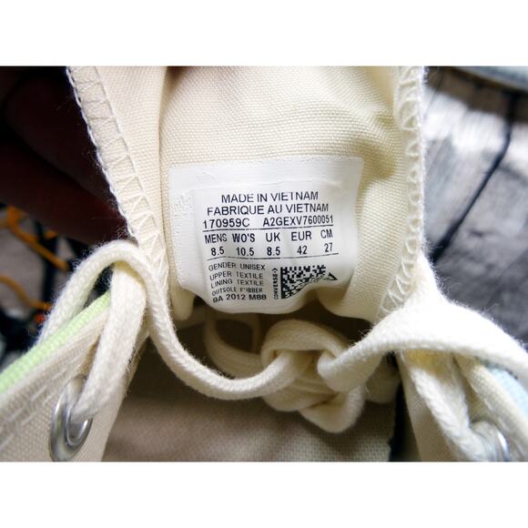 Converse Chuck Taylor 70  OX Citron This Chambray Blue/Spring Green Men 8.5 NIB - Picture 11 of 11